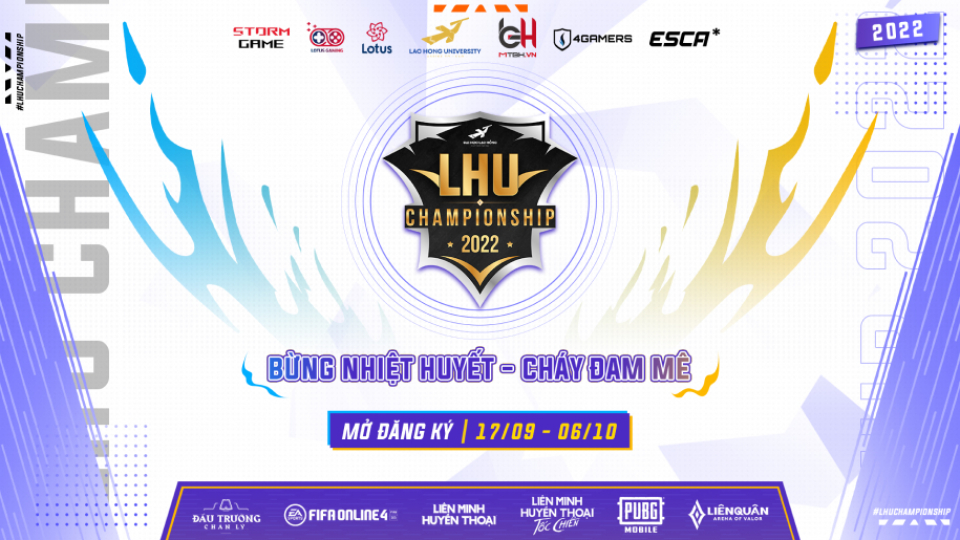 Giải đấu LHU Championship 2022 - ĐTCL, FO4, LMHT, WR, PUBGM, LQM